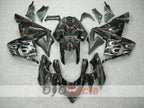Kit de carénage injecté pour NINJA ZX-10R 04-05 - Blanc, noir - Flamme #OYO87901533