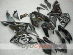 Kit de carénage injecté pour NINJA ZX-10R 04-05 - Blanc, noir - Flamme #OYO87901533