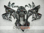 Kit de carénage injecté pour NINJA ZX-10R 04-05 - Blanc, noir - Flamme #OYO87901533
