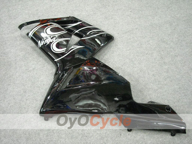 Kit de carénage injecté pour NINJA ZX-10R 04-05 - Blanc, noir - Flamme #OYO87901533