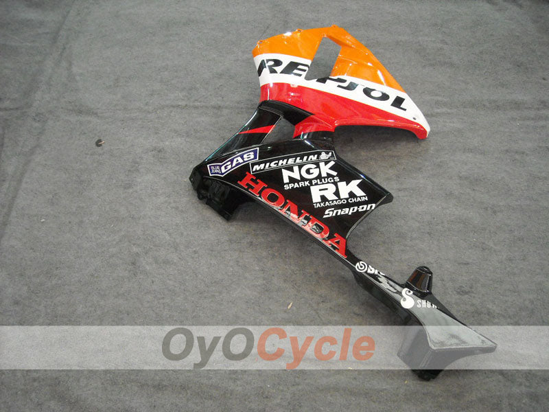 Kit de carénage à injection pour CBR600RR 03-04 - Jaune, Noir - Repsol #OYO87902577