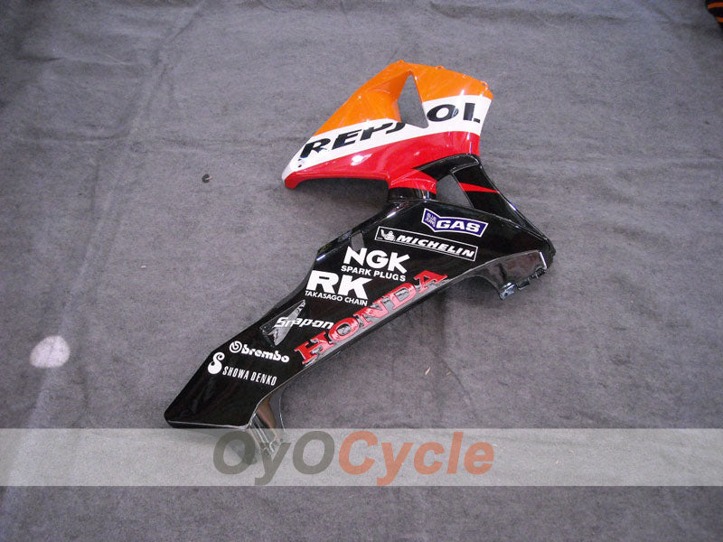 Kit de carénage à injection pour CBR600RR 03-04 - Jaune, Noir - Repsol #OYO87902577