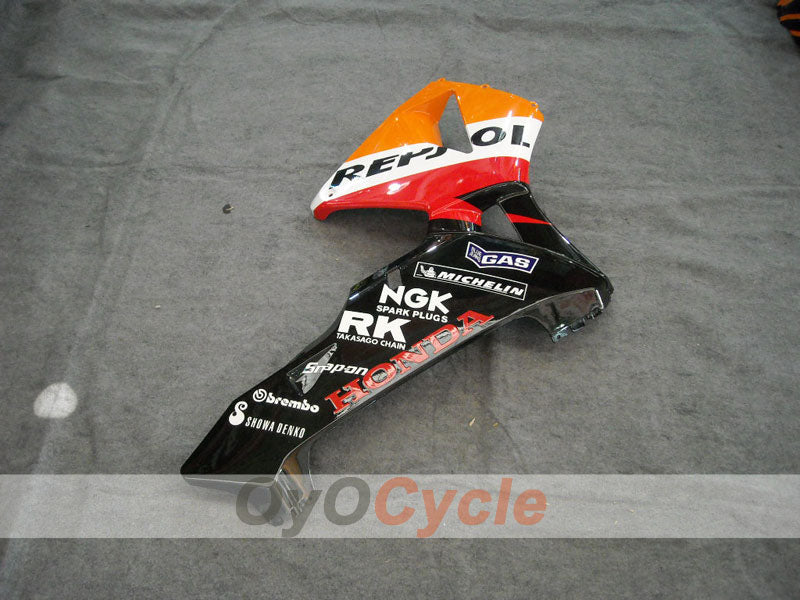 Kit de carénage à injection pour CBR600RR 03-04 - Jaune, Noir - Repsol #OYO87902577