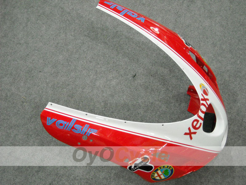 Kit de carénage à injection pour Ducati 749 03-04 - Rouge, Blanc - Xerox #OYO87902136
