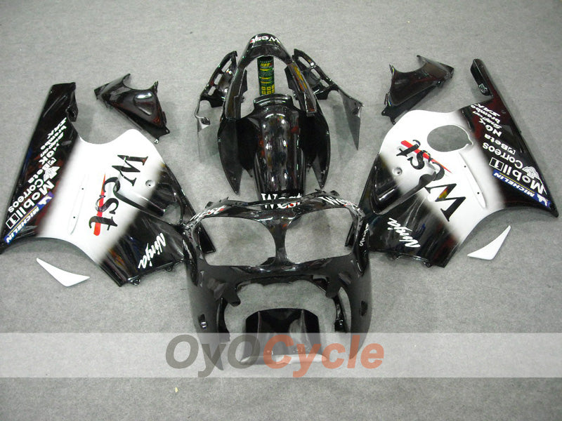 Kit de carénages à injection pour NINJA ZX-12R 00-01 - Blanc, noir - West #OYO87903078