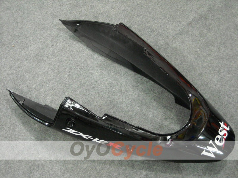 Kit de carénages à injection pour NINJA ZX-12R 00-01 - Blanc, noir - West #OYO87903078