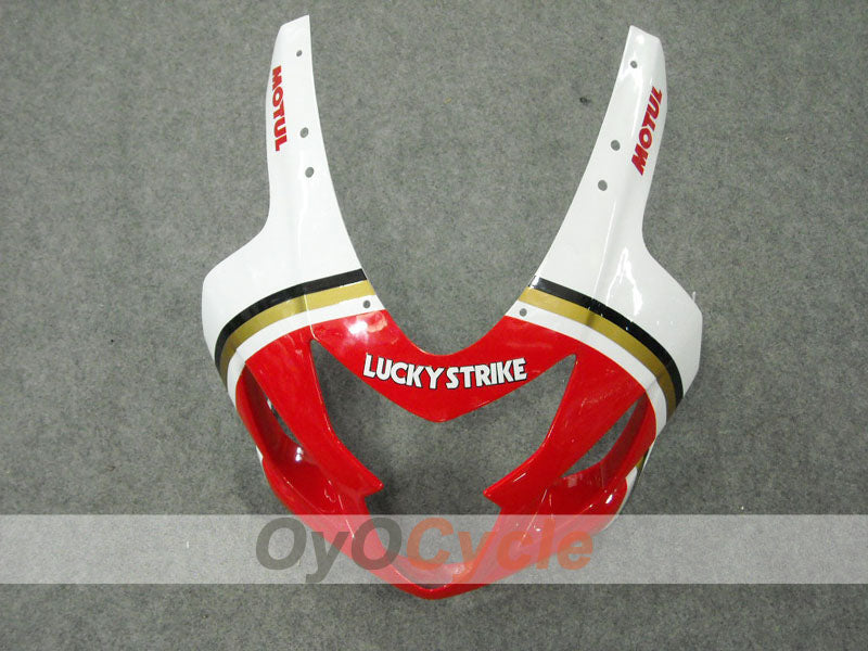 Kit de carénages en injection pour GSXR600 04-05 - Rouge, blanc - Lucky Strike, MICHELIN, MOTUL #OYO87901199