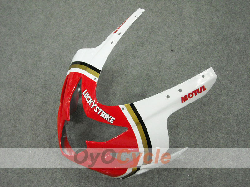 Kit de carénage injecté pour GSX R750 04-05 - Rouge, Blanc - Lucky Strike #OYO87901258