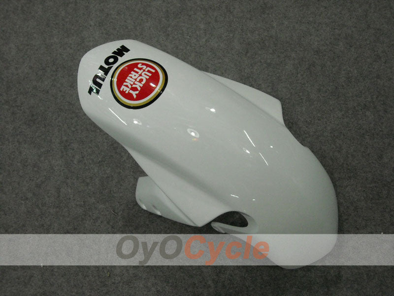 Kit de carénage injecté pour GSX R750 04-05 - Rouge, Blanc - Lucky Strike #OYO87901258