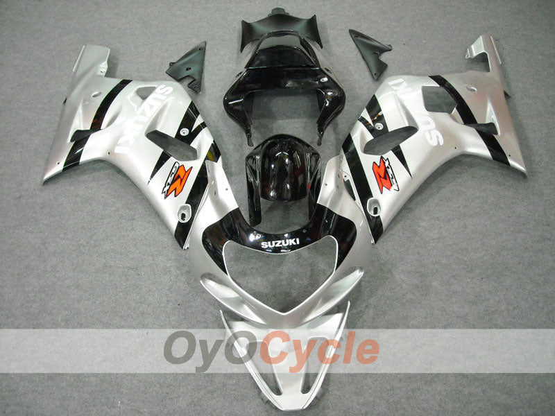 Kit de carénage à injection pour GSX R750 00-03 - Noir, argent - Style d'origine #OYO87901080