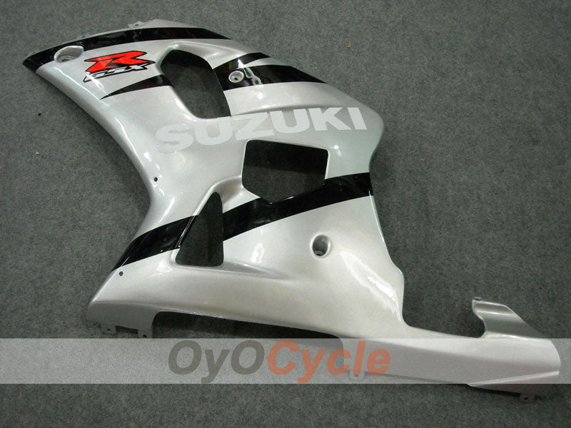 Kit de carénage à injection pour GSX R600 01-03 - Noir, argent - Style d'origine #OYO87901081