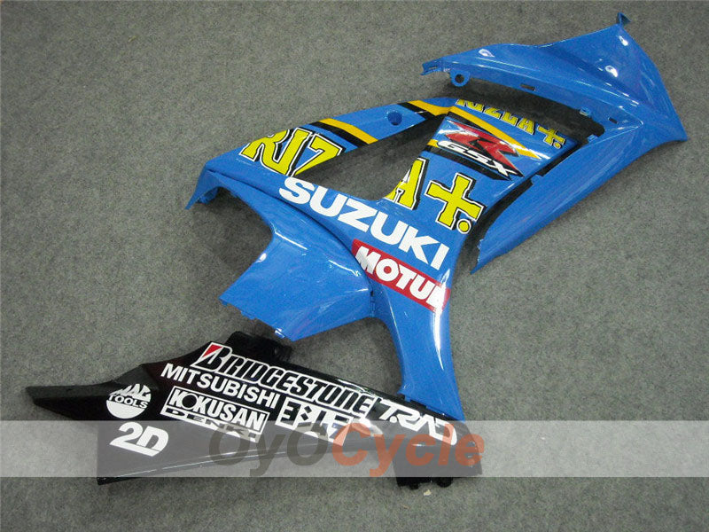 Kit de carénage injecté pour GSX R1000 07-08 - Bleu, noir - MOTUL, Rizla+ #OYO87902151