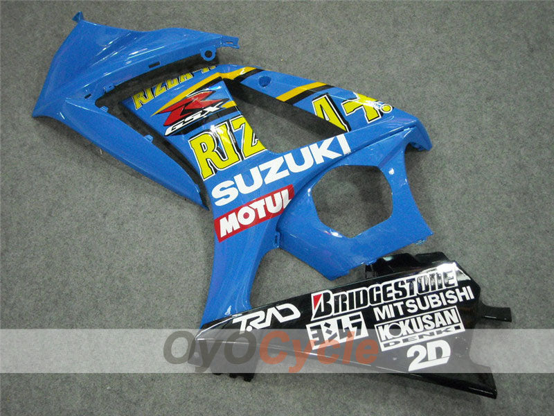 Kit de carénage injecté pour GSX R1000 07-08 - Bleu, noir - MOTUL, Rizla+ #OYO87902151