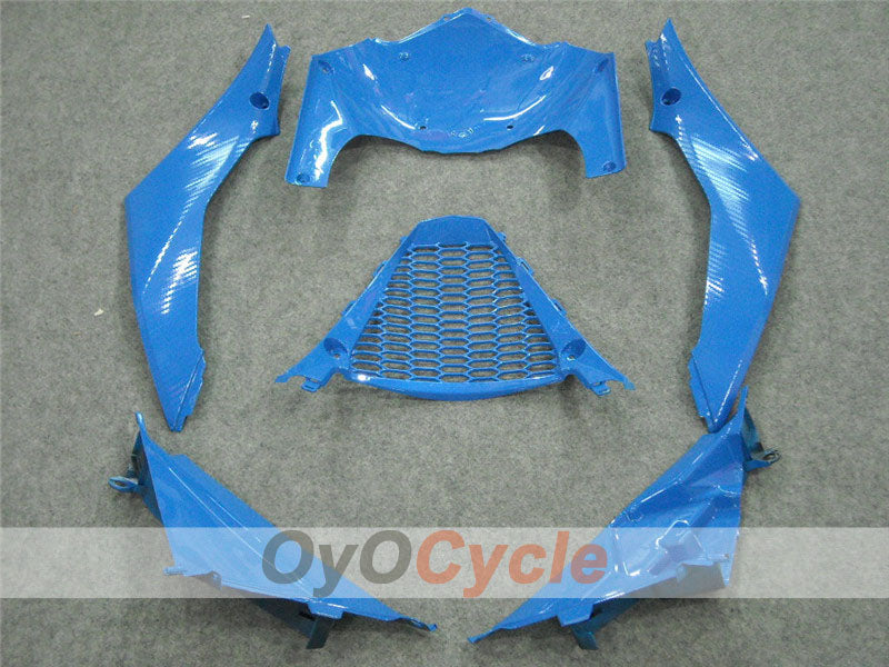 Kit de carénage injecté pour GSX R1000 07-08 - Bleu, noir - MOTUL, Rizla+ #OYO87902151