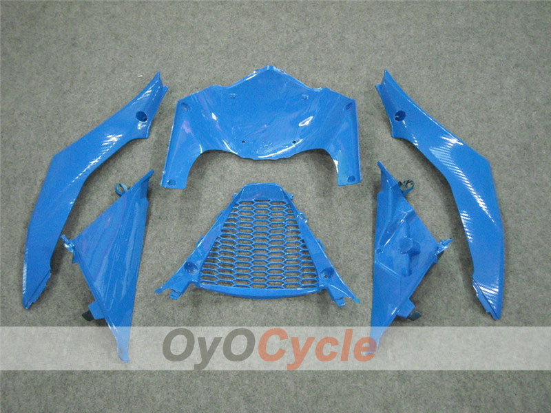 Kit de carénage injecté pour GSX R1000 07-08 - Bleu, noir - MOTUL, Rizla+ #OYO87902151