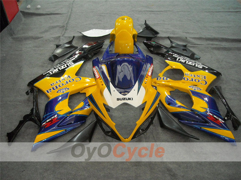 Kit de carénage à injection pour GSX R1000 05-06 - Jaune, Bleu - Corona #OYO87901942 Image principale du produit