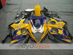 Kit de carénage à injection pour GSX R1000 05-06 - Jaune, Bleu - Corona #OYO87901942