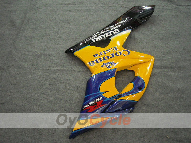 Kit de carénage à injection pour GSX R1000 05-06 - Jaune, Bleu - Corona #OYO87901942