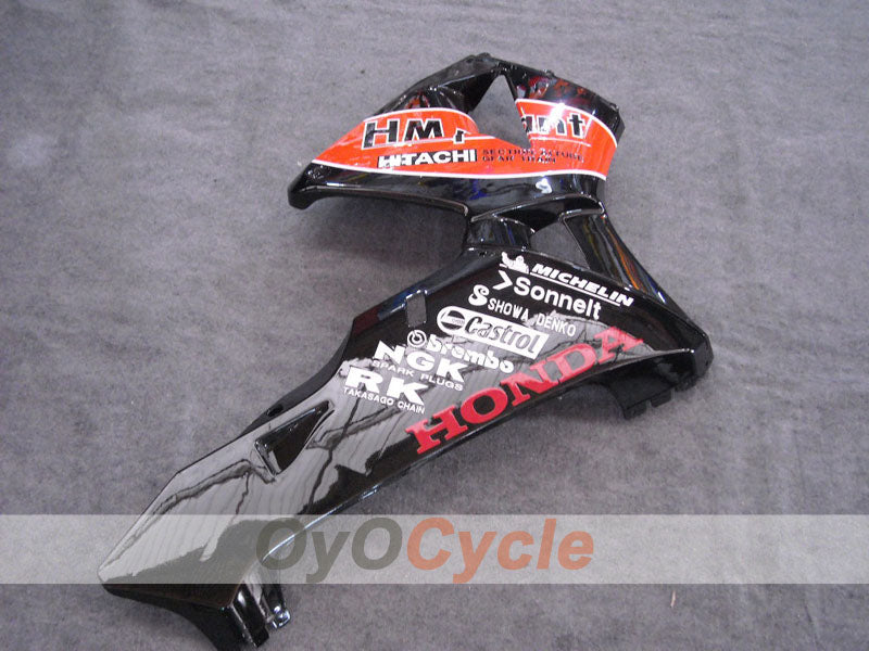 Kit de carénages injectés pour CBR600RR 05-06 - Orange, noir - Castrol, HM Plant #OYO87900252