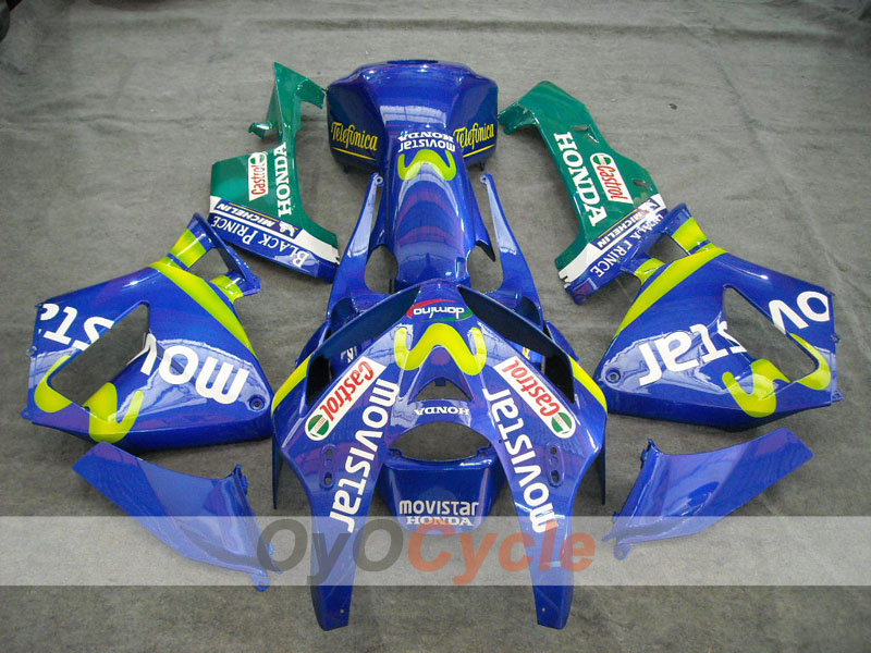 Kit de carénage à injection pour CBR600RR 05-06 - Bleu - Castrol, MICHELIN, Movistar #OYO87900270
