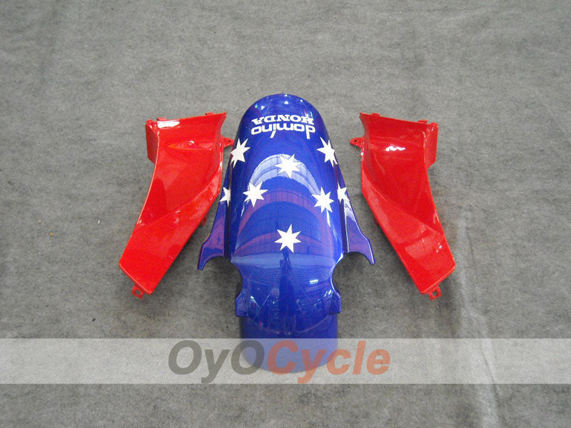 Kit de carénages à injection pour CBR600RR 03-04 - Rouge, bleu - Castrol #OYO87902505