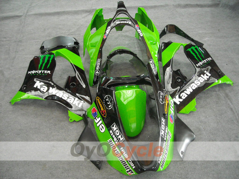 Kit de carénage pour NINJA ZX-9R 00-01 - Vert, noir - Monster #OYO87903030 Image principale du produit