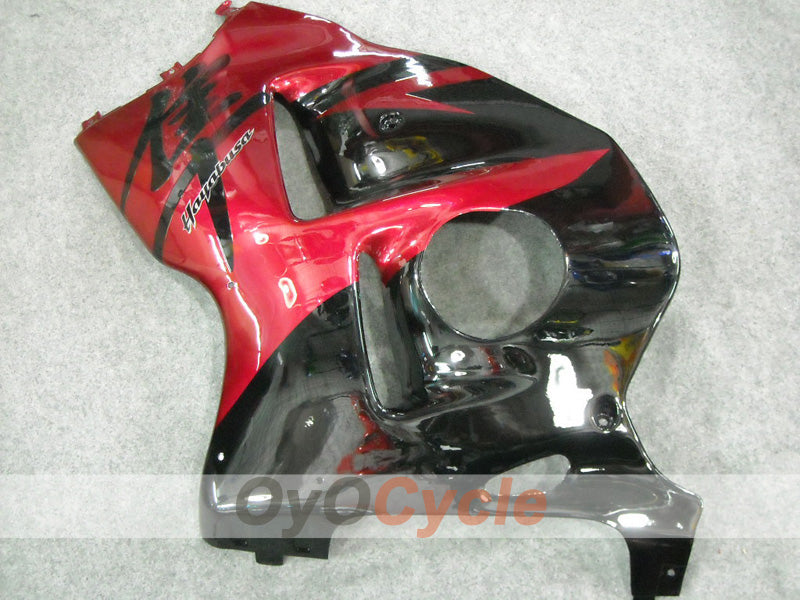 Kit de carénages à injection pour GSXR1300 Hayabusa 99-07 - Rouge, noir - Style usine #OYO87902883