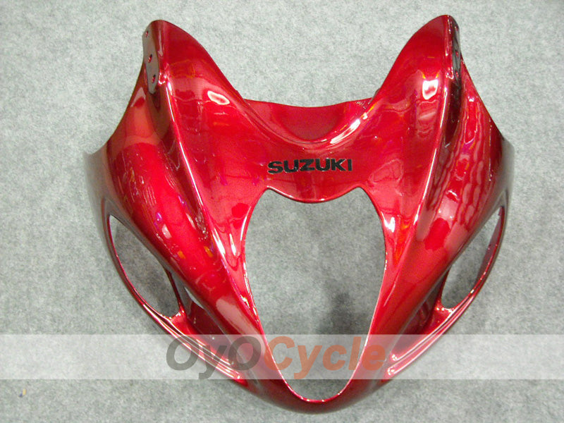 Kit de carénages à injection pour GSXR1300 Hayabusa 99-07 - Rouge, noir - Style usine #OYO87902883