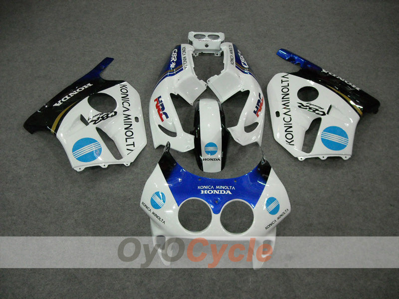 Kit de carénages injection pour CBR250RR 90-94 - Bleu, Blanc - Konica Minolta #OYO87902953