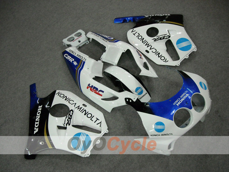 Kit de carénages injection pour CBR250RR 90-94 - Bleu, Blanc - Konica Minolta #OYO87902953