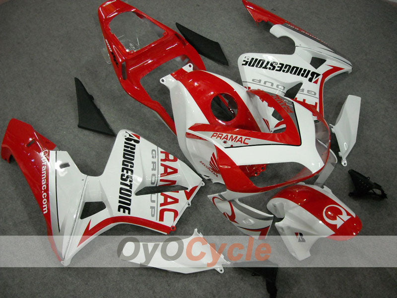 Kit de carénage à injection pour CBR600RR 03-04 - Rouge, Blanc - PRAMAC #OYO87902565 Image principale du produit