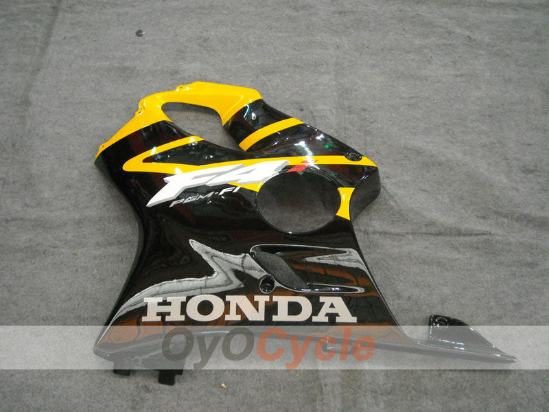 Kit de carénage à injection pour CBR600F4i 01-03 - Jaune, Noir - Style d'origine #OYO87900147