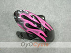 Kit de carénage à injection pour GSX R600 06-07 - Noir, rose - Flamme #OYO87901493