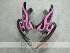 Kit de carénage injecté pour GSX R750 06-07 - Noir, rose - Flamme #OYO87901287