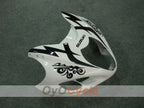 Kit de carénages à injection pour GSXR1300 Hayabusa 99-07 - Blanc, noir - Corona #OYO87902880