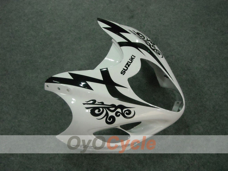 Kit de carénages à injection pour GSXR1300 Hayabusa 99-07 - Blanc, noir - Corona #OYO87902880