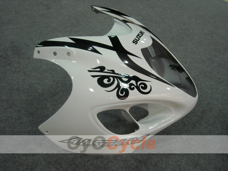 Kit de carénages à injection pour GSXR1300 Hayabusa 99-07 - Blanc, noir - Corona #OYO87902880