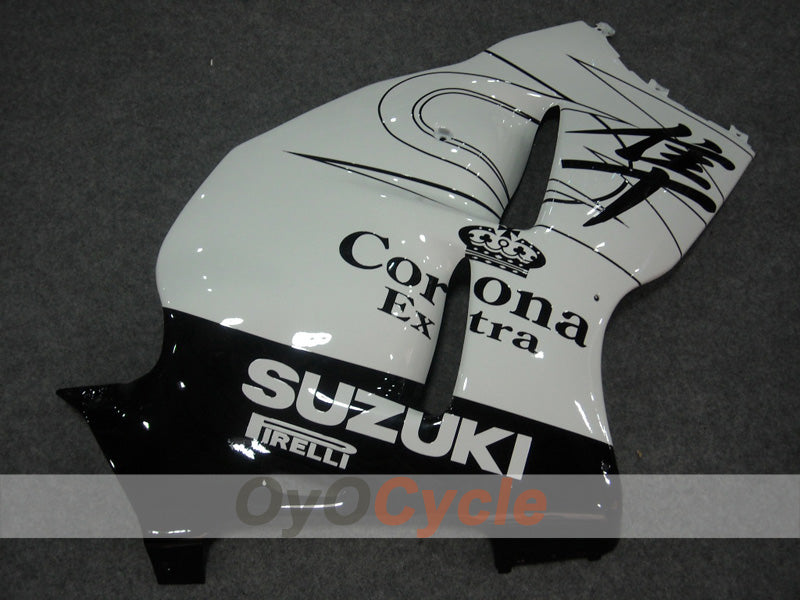 Kit de carénages à injection pour GSXR1300 Hayabusa 99-07 - Blanc, noir - Corona #OYO87902880
