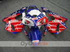 Kit de carénages à injection pour CBR600RR 03-04 - Rouge, bleu - Castrol #OYO87902505