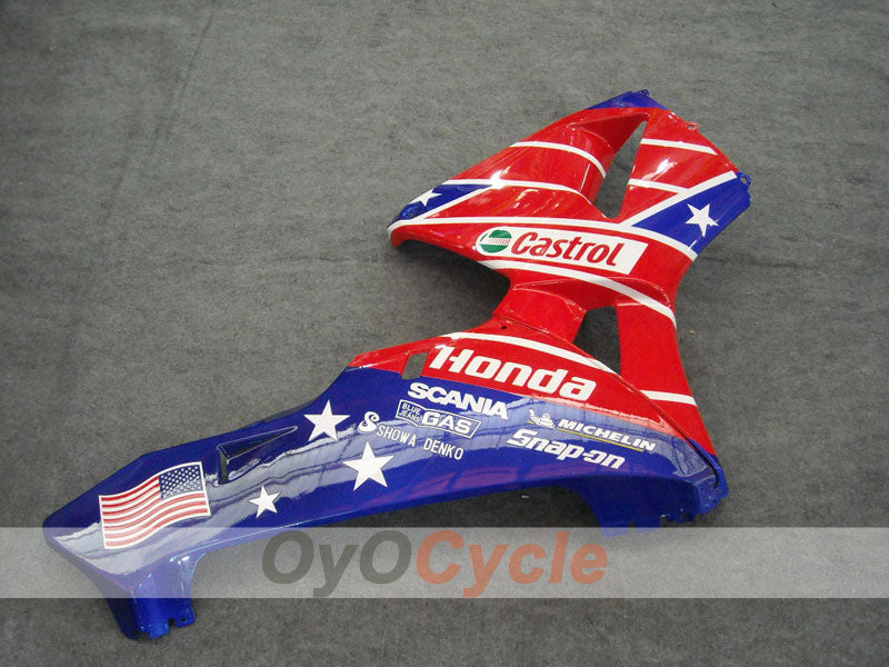 Kit de carénages à injection pour CBR600RR 03-04 - Rouge, bleu - Castrol #OYO87902505 Image secondaire du produit