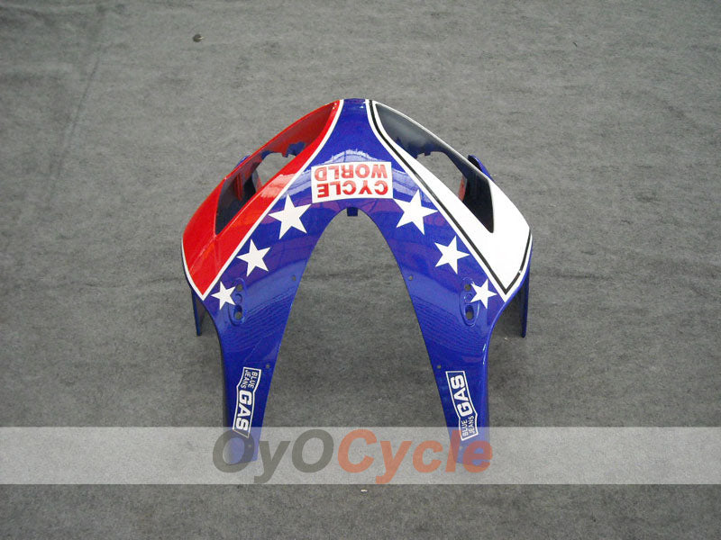 Kit de carénages à injection pour CBR600RR 03-04 - Rouge, bleu - Castrol #OYO87902505