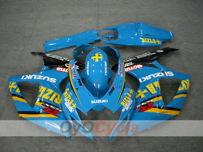 Kit de carénage à injection pour GSX R750 06-07 - Bleu - Rizla+ #OYO87901354