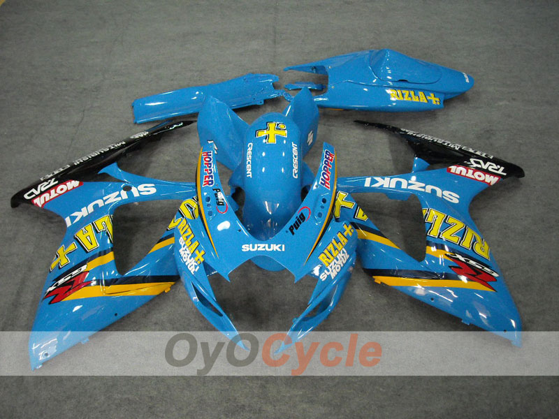 Kit de carénage à injection pour GSX R750 06-07 - Bleu - Rizla+ #OYO87901354