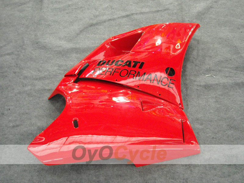 Kit de carénage à injection pour Ducati 998 de 02-04 - Rouge, blanc - Style usine #OYO87902274