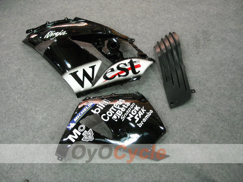 Kit de carénage injecté pour NINJA ZX-14R 06-11 - Noir - West #OYO87902024