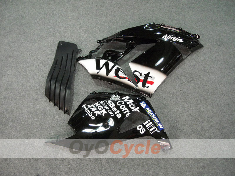 Kit de carénage injecté pour NINJA ZX-14R 06-11 - Noir - West #OYO87902024