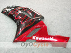 Kit de carénage à injection pour NINJA ZX-6R 07-08 - Rouge, Noir - Flamme #OYO87901934
