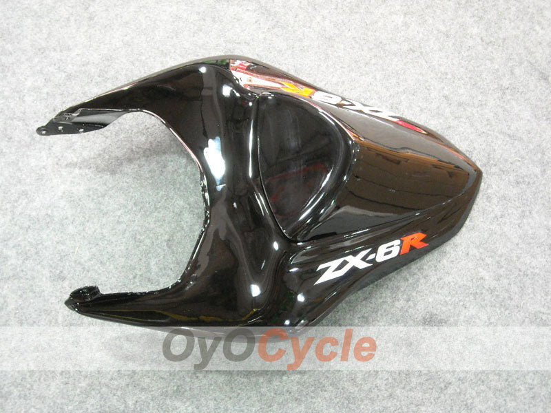 Kit de carénage à injection pour NINJA ZX-6R 07-08 - Rouge, Noir - Flamme #OYO87901934