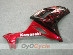 Kit de carénage à injection pour NINJA ZX-6R 07-08 - Rouge, Noir - Flamme #OYO87901934