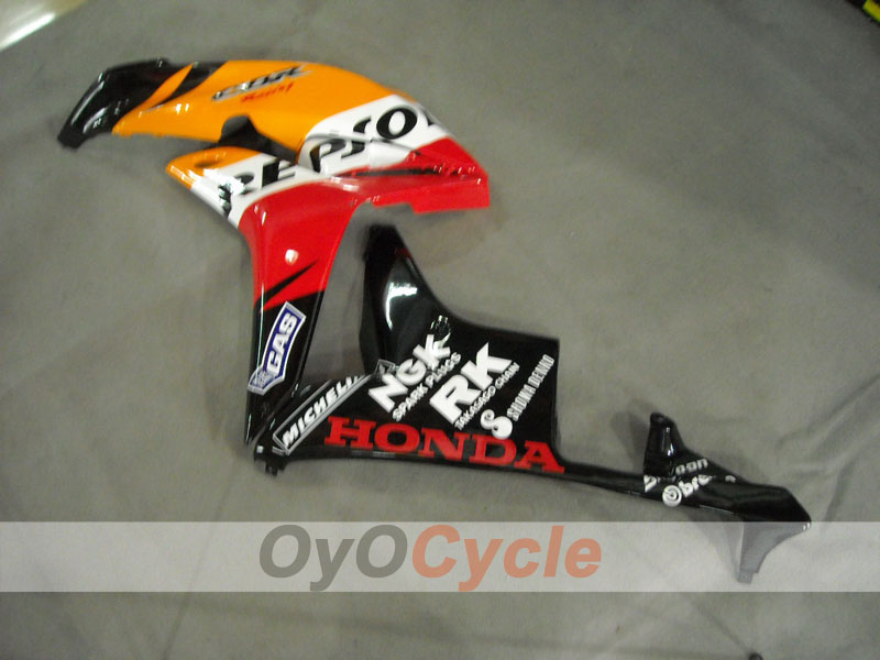 Kit de carénage injecté pour CBR600RR 07-08 - Orange, Noir - Repsol #OYO87900428
